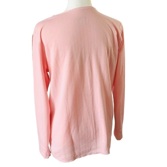 Polar Max Technical Base Layer Knit Tee Women L XL Pink Round Neck Long Sleeves - Picture 6 of 9